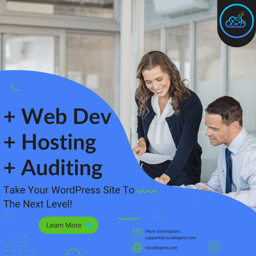 Web development, hosting and auditing services with rucodingme.com