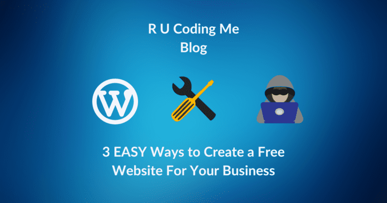 3 EASY Ways to create a free website for your business